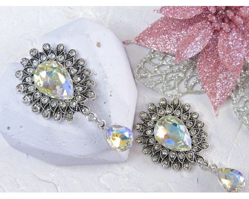 Серединка ювелирная, цв. радужный - 1 шт