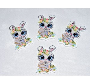 Кабошон-вырубка " Пасхальный кролик" - 1 шт.