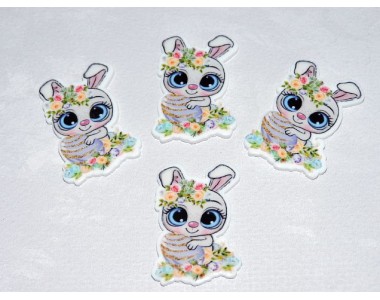 Кабошон-вырубка " Пасхальный кролик" - 1 шт.