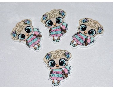 Кабошон-вырубка " Совенок" - 1 шт.