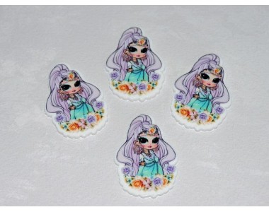 Кабошон-вырубка " Куколка" - 1 шт.