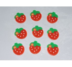 Кабошон "Клубничка" - 1 шт.