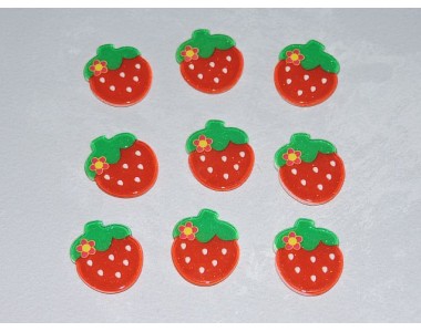 Кабошон "Клубничка" - 1 шт.