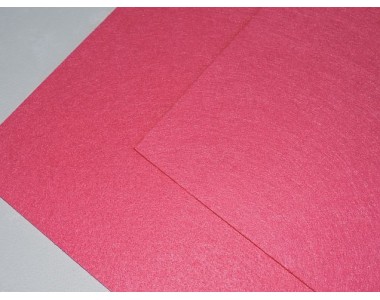 Фетр жесткий 1 мм, цв. ярко-розовый - 1 лист.