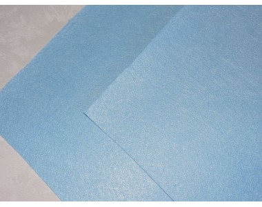 Фетр жесткий 1 мм, цв.голубой - 1 лист.