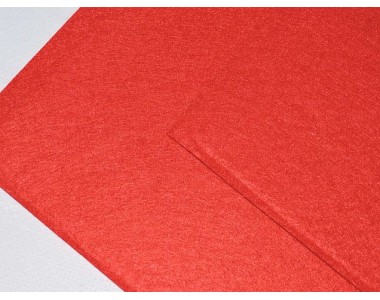 Фетр жесткий 1 мм, цв. красный - 1 лист.