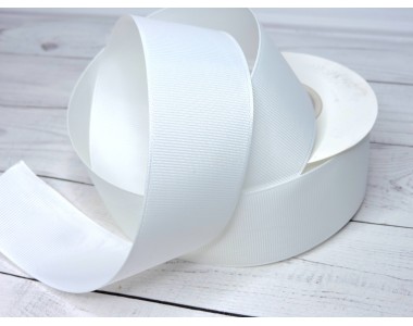 Репсовая лент 40 мм, цв. молочный №42 - 1 м.