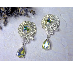 Серединка ювелирная с подвеской, цв. радужный №31 - 1 шт.