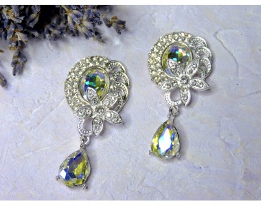 Серединка ювелирная с подвеской, цв. радужный №31 - 1 шт.