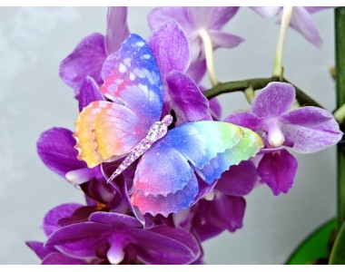 Бабочка фетровая двойная №3 - 1 ком.