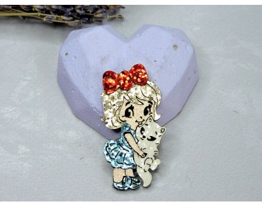 Патч сборный "Девочка №4" - 1 шт.