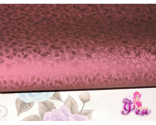 Кожзам "Винтаж",  вишневого цвета