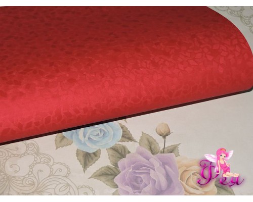 Кожзам "Винтаж",  красного цвета