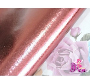 Кожзам "Металлик" , вишневого  цвета