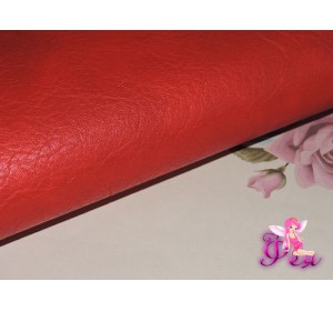 Кожзам "Ретро", бордового  цвета