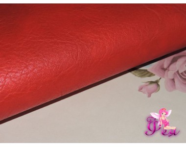 Кожзам "Ретро", бордового  цвета