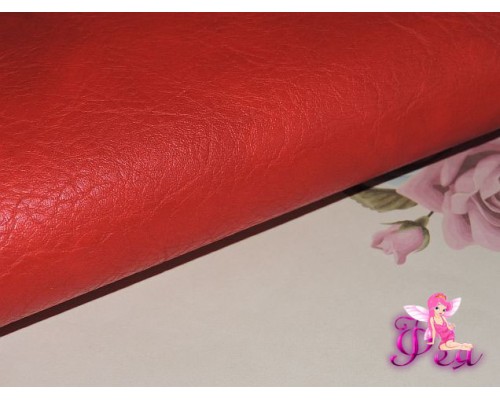 Кожзам "Ретро", бордового  цвета