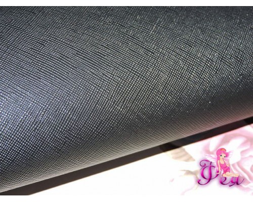 Кожзам "Кантри", черного цвета 