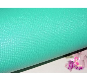 Кожзам "Кантри", бирюзового цвета 