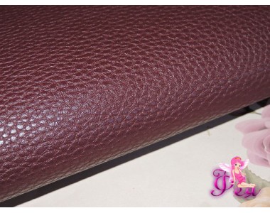 Кожзам "Классик", вишневого цвета