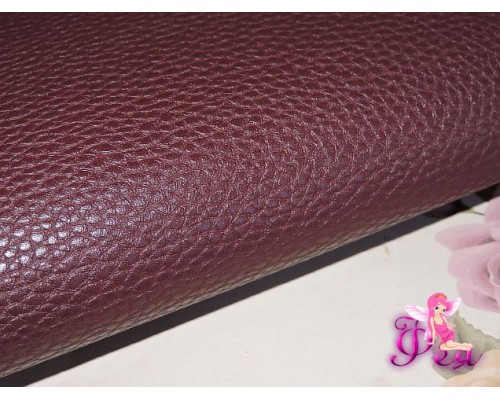 Кожзам "Классик", вишневого цвета