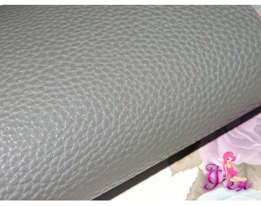 Кожзам "Классик", серого цвета