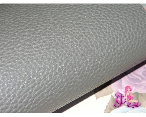 Кожзам "Классик", серого цвета