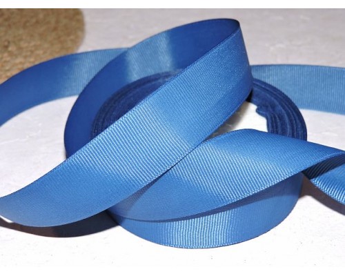 Репсовая лента 25 мм, цв. темно-синий- 1 м.
