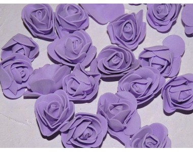 Роза 35 мм из фоамирана, цв. фиолетовый - 1 шт.