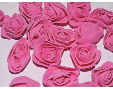 Роза 35 мм из фоамирана, цв. малиновый - 1 шт.