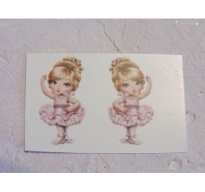 Термонаклейка "Балерина 3" высота - 2,5 см (пара)