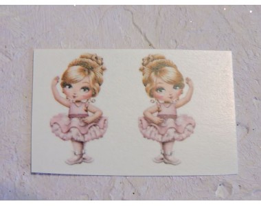 Термонаклейка "Балерина 3" высота - 2,5 см (пара)