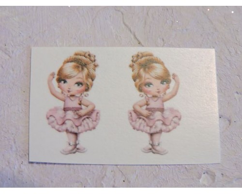 Термонаклейка "Балерина 3" высота - 2,5 см (пара)