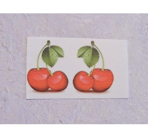 Термонаклейка "Черешня" высота - 2,5 см (пара)