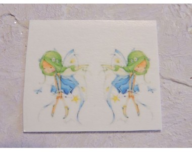 Термонаклейка "Фея 2" высота - 2,5 см (пара)
