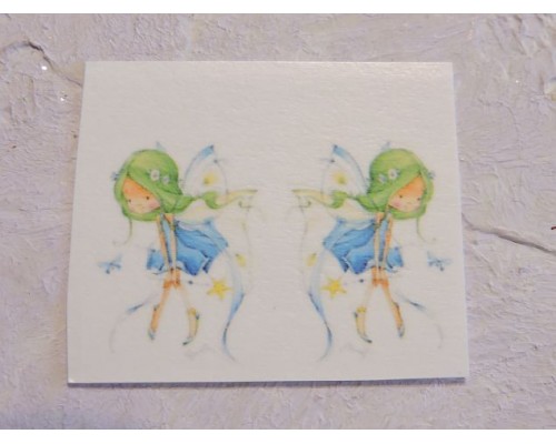 Термонаклейка "Фея 2" высота - 2,5 см (пара)