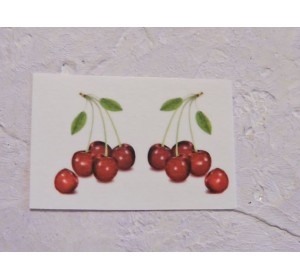 Термонаклейка "Вишня" высота - 2,5 см (пара)