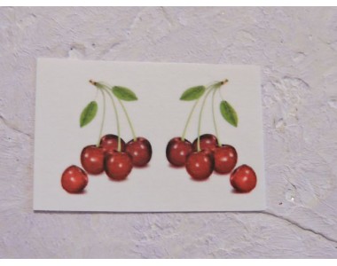 Термонаклейка "Вишня" высота - 2,5 см (пара)