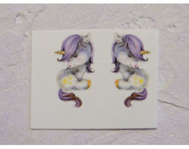 Термонаклейка "Единорог" высота - 2.5 см, ширина - 1,5 см (пара)