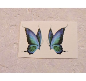 Термонаклейка "Бабочка" высота - 2.5 см, ширина - 1,5 см (пара)