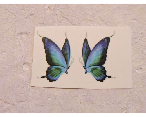 Термонаклейка "Бабочка" высота - 2.5 см, ширина - 1,5 см (пара)