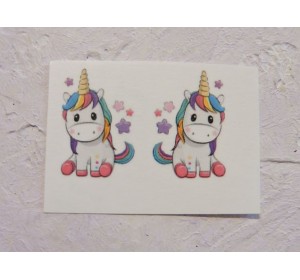 Термонаклейка "Единорог 2" высота - 2.5 см, ширина - 1,5 см (пара)