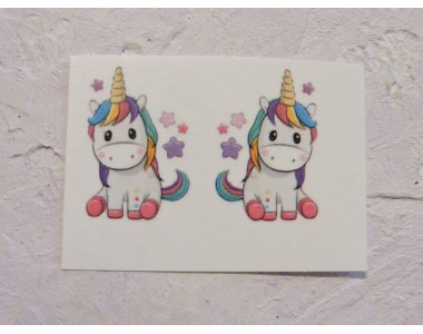 Термонаклейка "Единорог 2" высота - 2.5 см, ширина - 1,5 см (пара)