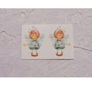 Термонаклейка "Феечка " высота -2.5 см (пара)