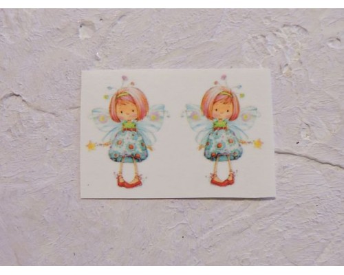 Термонаклейка "Феечка " высота -2.5 см (пара)