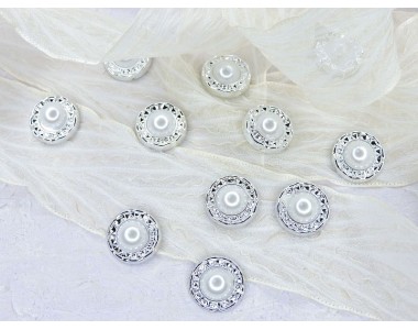 Кабошон флоризель 18 мм пластик - 1 шт.