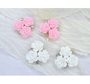 Кабошон флоризель "Розочка" - 1 шт.