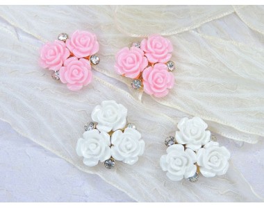 Кабошон флоризель "Розочка" - 1 шт.