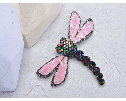 Патч сборный "Стрекоза", 50*35 мм, цв. мультицвет - 1 шт.  