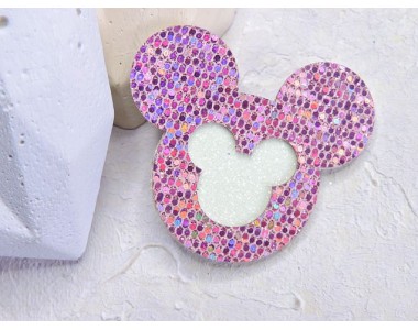Патч сборный "Минни", 50 мм, цв. бело-розовый - 1 шт.